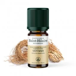 Huile Essentielle de Vétiver Bio